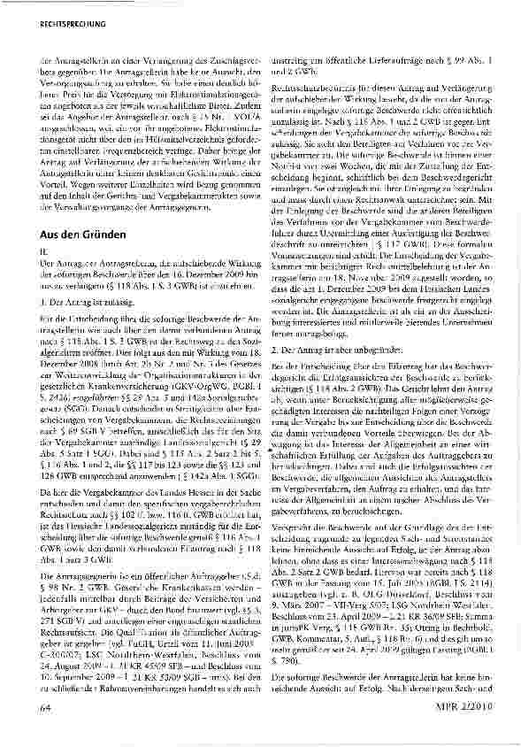 Vorschauseite 4: Ausschreibung von Elektrostimulationsgeräten