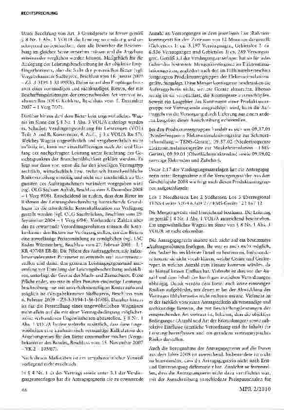 Vorschauseite 6: Ausschreibung von Elektrostimulationsgeräten