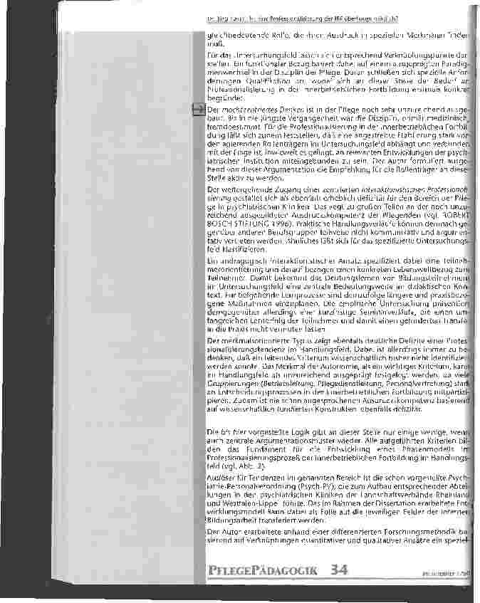 Vorschauseite 3: Ist eine Professionalisierung der IBF überhaupt möglich?