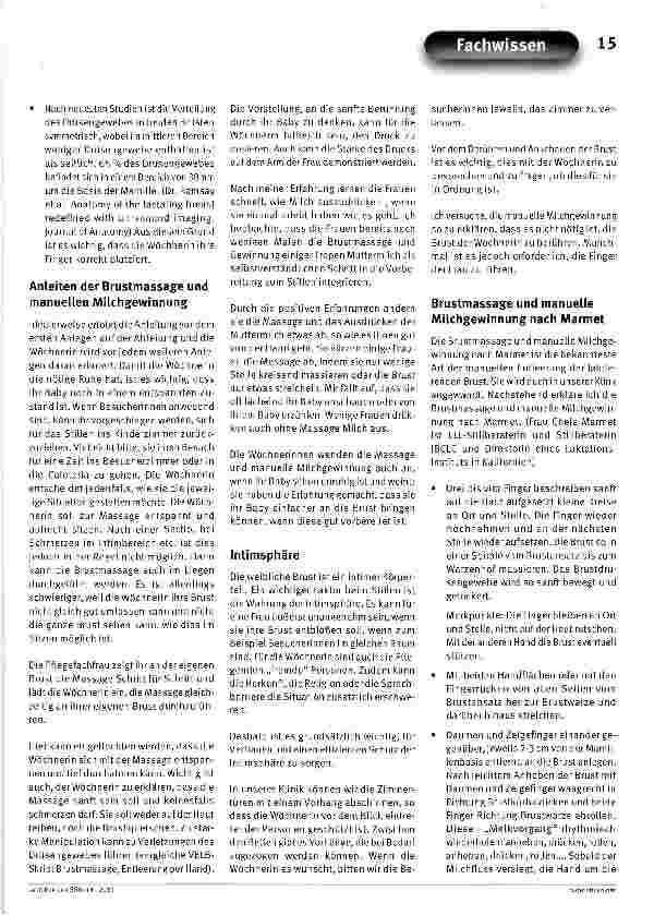 Vorschauseite 4: Der Einfluss der Brustmassage und der manuellen Milchgewinnung im Wochenbett auf das Stillerleben der Wöchnerinnen