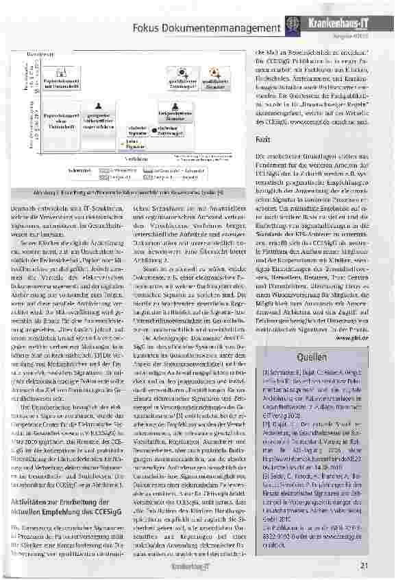 Vorschauseite 2: Elektronische Signaturen und Zeitstempel im Gesundheitswesen