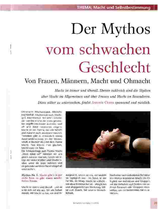 Vorschauseite 1: Der Mythos vom schwachen Geschlecht