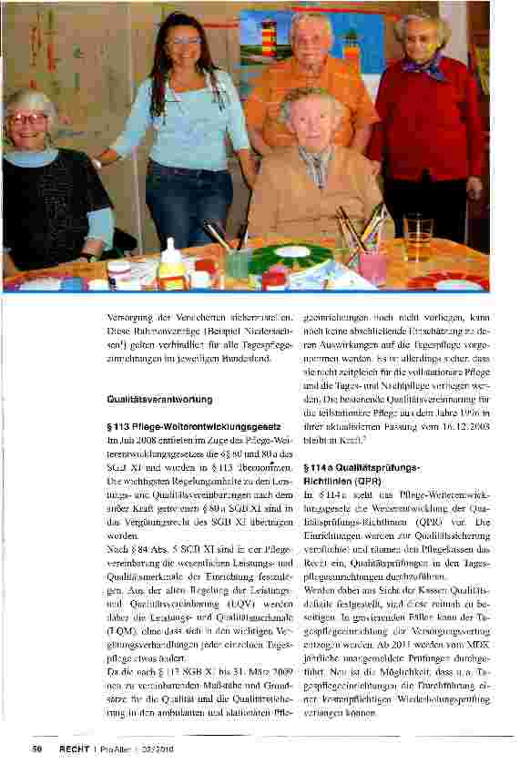 Vorschauseite 4: DIE TAGESPFLEGE IN DEUTSCHLAND Eine aktuelle (rechtliche) Betrachtung