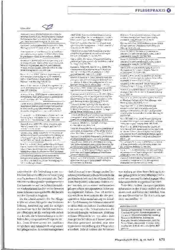 Vorschauseite 4: Die postoperative Schmerztherapie beginnt präoperativ