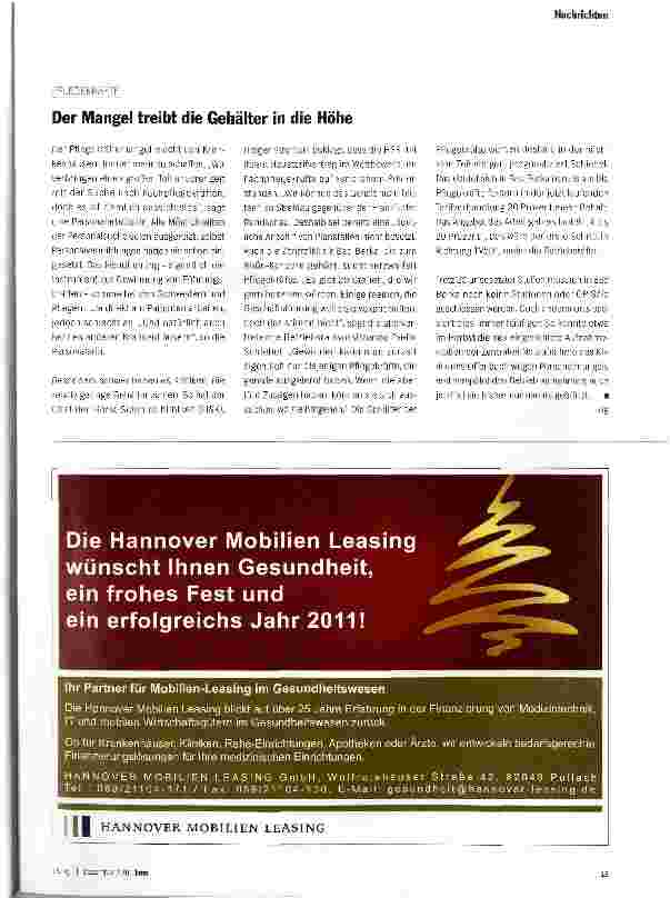 Vorschauseite 1: Der Mangel treibt die Gehälter in die Höhe