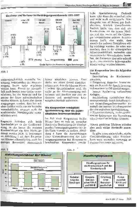 Vorschauseite 2: Kooperation, Fusion, Betreibergesellschaft als Wege in die Zukunft Wer heute noch Kirchtrumpolitik betreibt, wird morgen aus dem Wettbewerb gedrängt