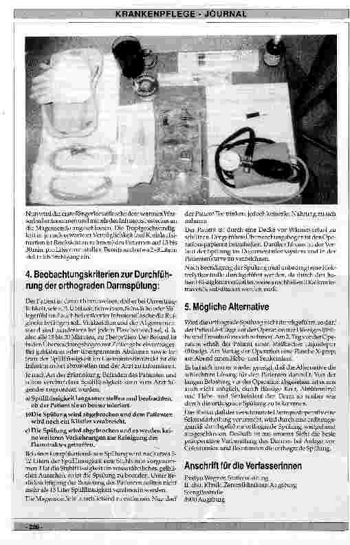 Vorschauseite 3: Die Präoperative Vorbereitung des Darmes bei Anlage von Colostomien und Ileostomien aus pflegerischer Sicht