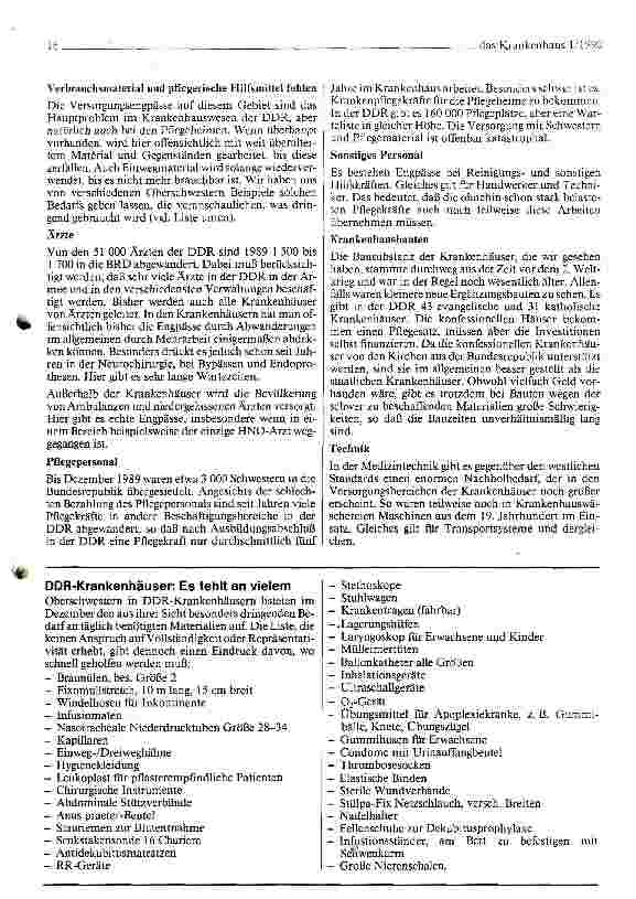Vorschauseite 4: Gesundheitswesen und Krankenhäuser in der DDR - Ein Überblick
