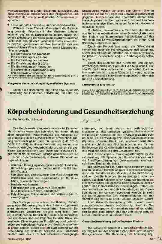 Vorschauseite 3: Zur Früherkennung von Entwicklungsstörungen bei Kindern