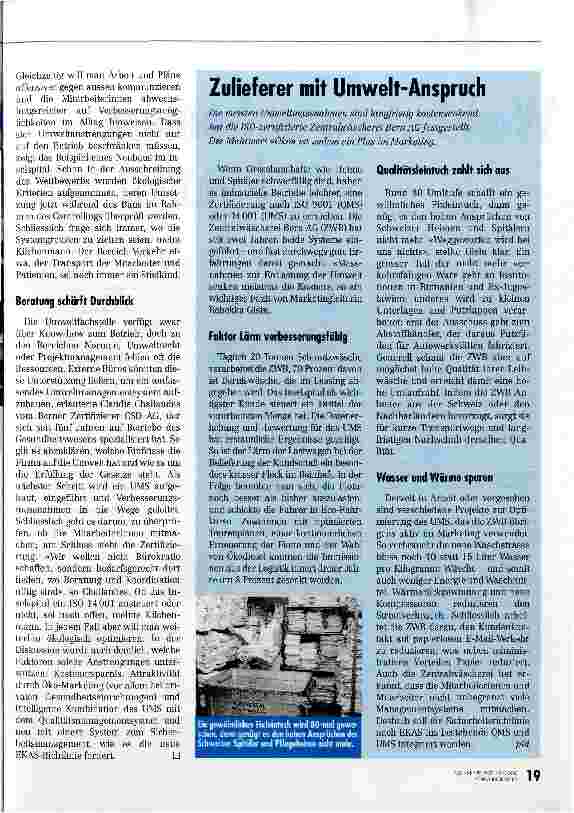 Vorschauseite 2: 5,4 Kilogramm Abfall pro Pflegetag
