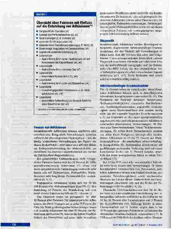 Vorschauseite 2: Intraabdominale Adhäsionen