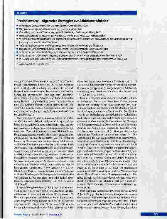 Vorschauseite 5: Intraabdominale Adhäsionen