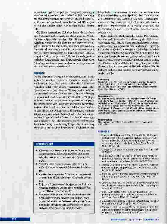 Vorschauseite 6: Intraabdominale Adhäsionen