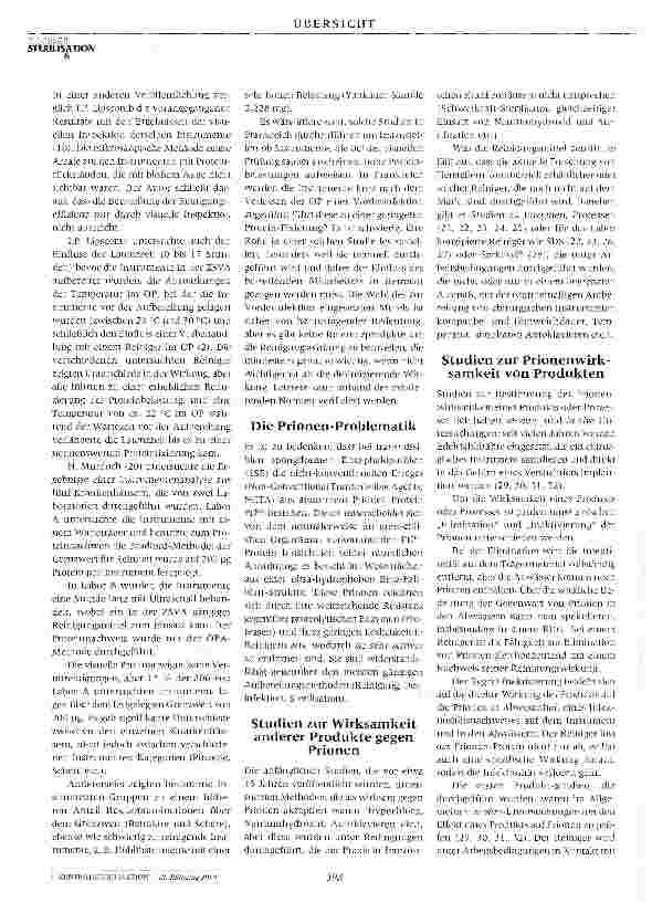 Vorschauseite 4: Die Rolle von Reinigern in der Prävention der C JK-Ubertragung