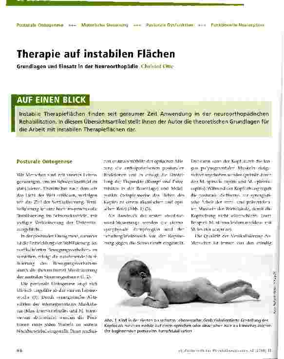 Vorschauseite 1: Therapie auf instabilen Flächen