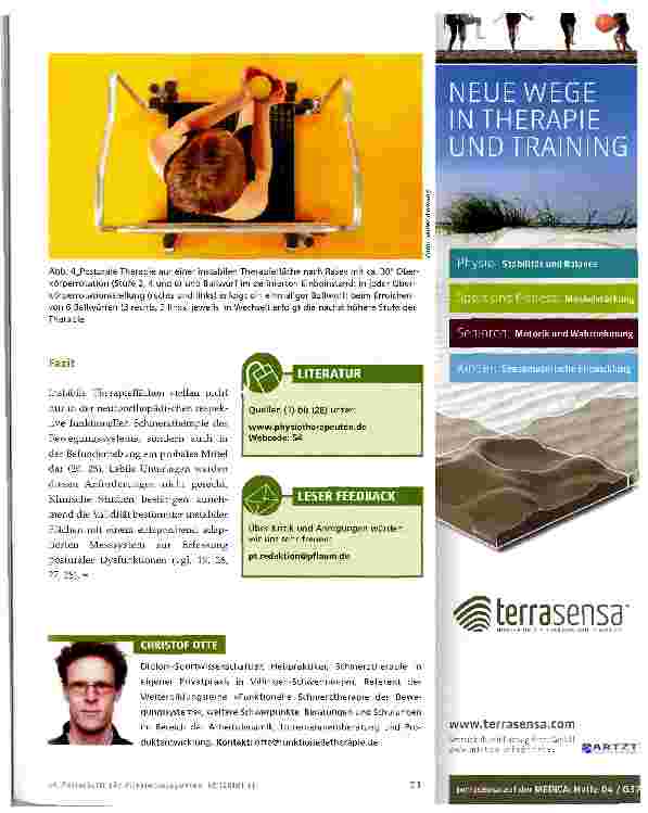 Vorschauseite 6: Therapie auf instabilen Flächen