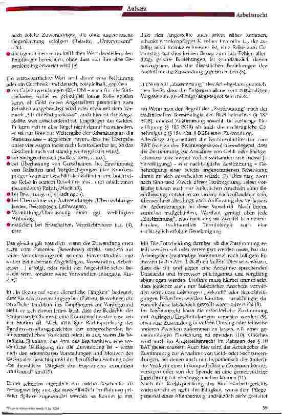 Vorschauseite 3: Die Annahme von Belohnungen und Geschenken