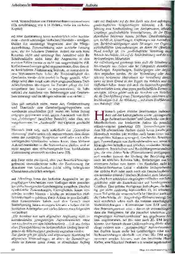 Vorschauseite 4: Die Annahme von Belohnungen und Geschenken