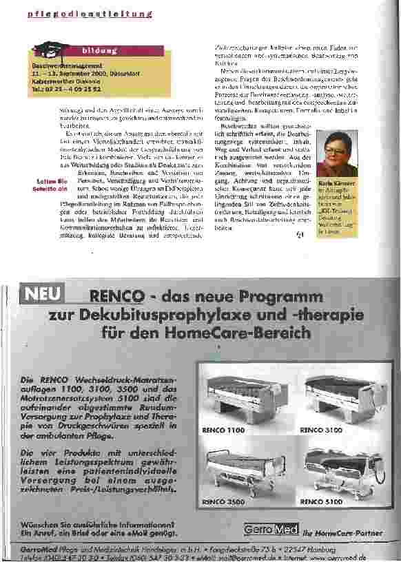 Vorschauseite 4: Beschwerliche Wege Pflegedienstleitung