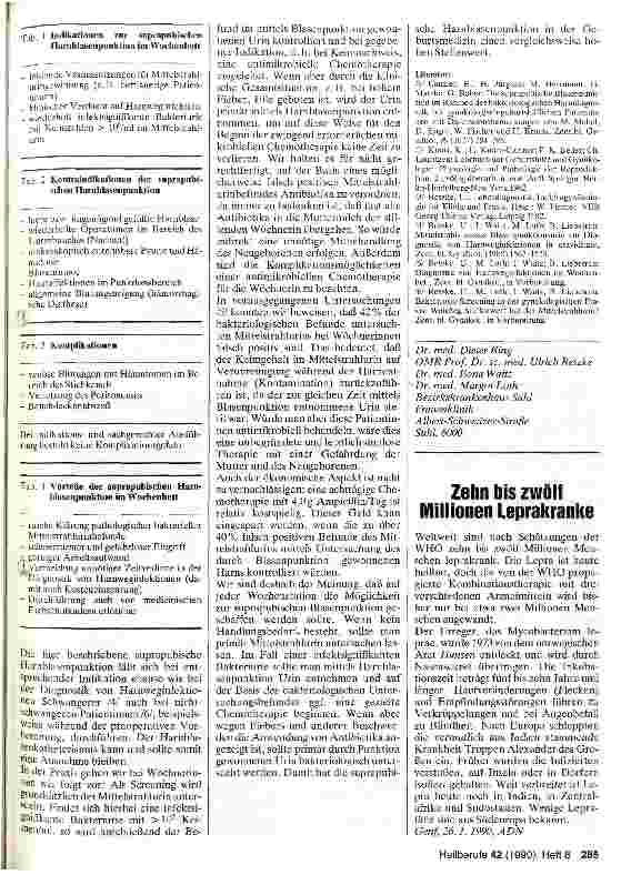 Vorschauseite 3: Uringewinnung im frühen Wochenbett mittels suprapubischer Harnblasenpunktion