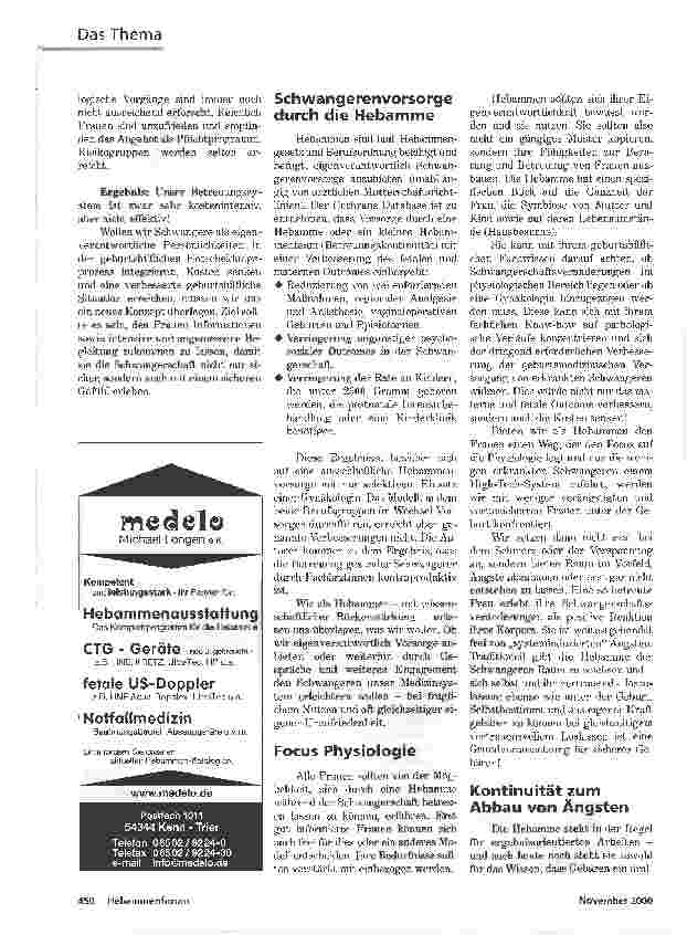 Vorschauseite 3: SCHMERZPROPHYLAXEEFFEKTIVE HEBAMMENBETREUUNG WÄHREND SCHWANGERSCHAFT UND GEBURT