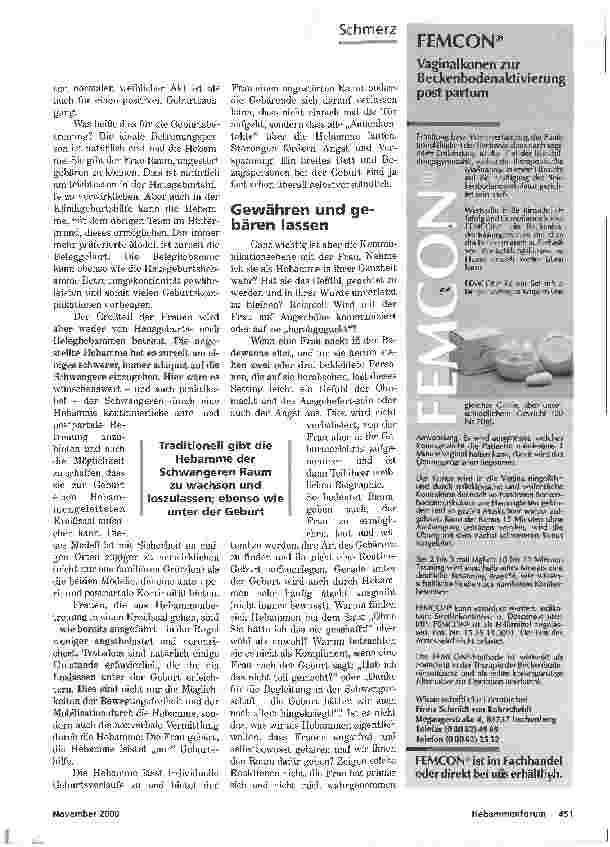 Vorschauseite 4: SCHMERZPROPHYLAXEEFFEKTIVE HEBAMMENBETREUUNG WÄHREND SCHWANGERSCHAFT UND GEBURT