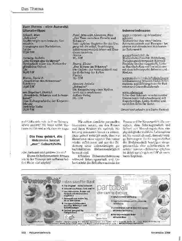 Vorschauseite 5: SCHMERZPROPHYLAXEEFFEKTIVE HEBAMMENBETREUUNG WÄHREND SCHWANGERSCHAFT UND GEBURT