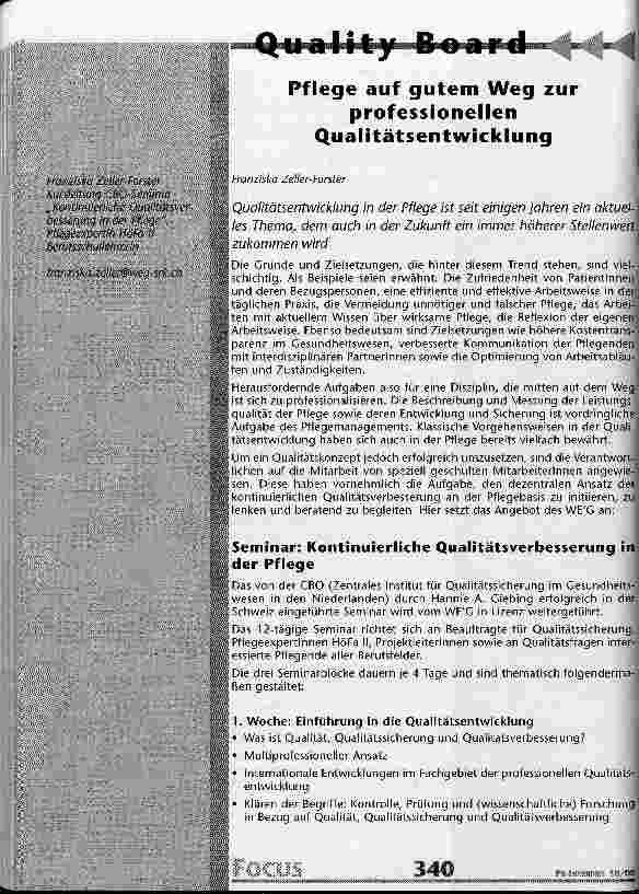 Vorschauseite 4: Gender-Fragen am WEG