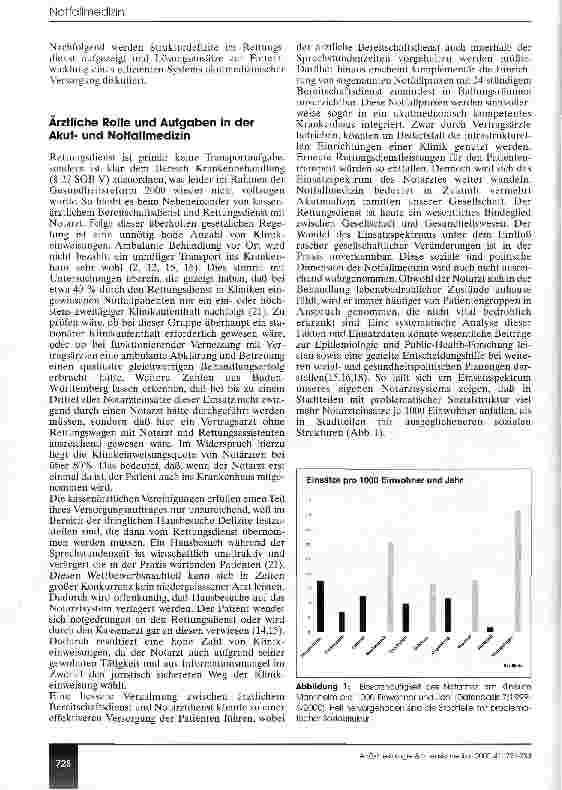 Vorschauseite 2: Medizinische Kompetenz im Rettungsdienst - brauchen wir neue Strukturen?