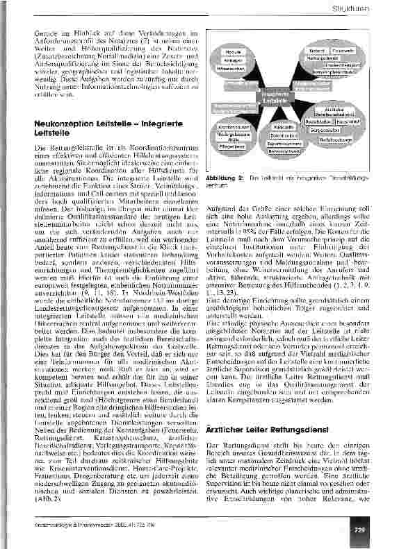 Vorschauseite 3: Medizinische Kompetenz im Rettungsdienst - brauchen wir neue Strukturen?