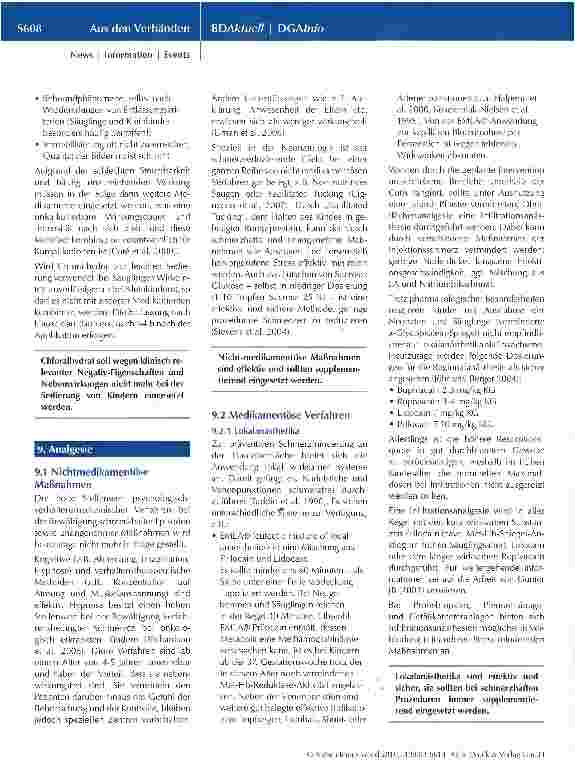 Vorschauseite 6: Analgosedierung für diagnostische und therapeutische Maßnahmen im Kindesalter*/**