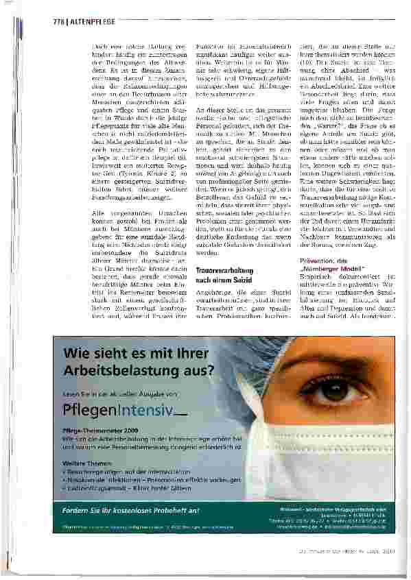Vorschauseite 5: Suizid im Alter