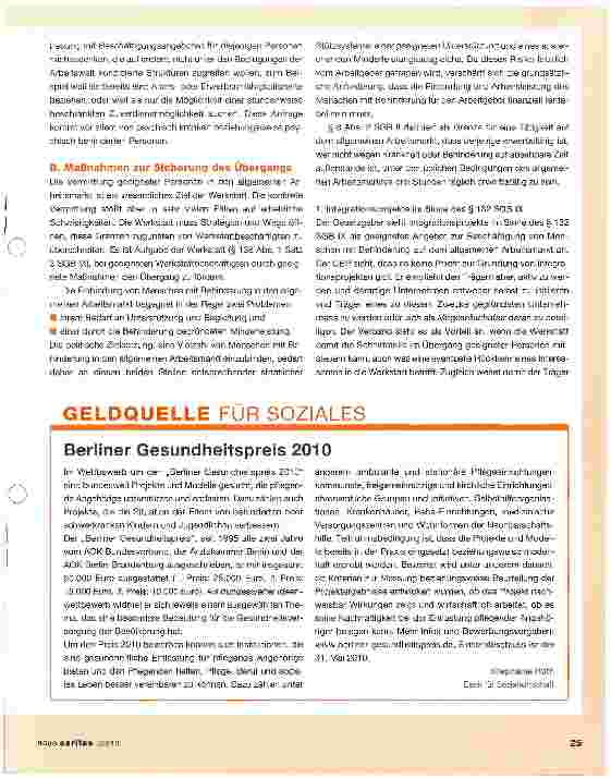 Vorschauseite 5: Teilhabe von Menschen mit Behinderung am Arbeitsleben