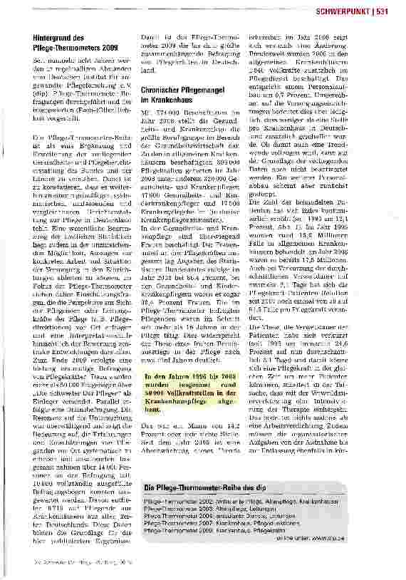 Vorschauseite 2: Der Pflegemangel im Krankenhaus wird chronisch