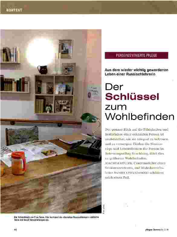 Vorschauseite 1: Der Schlüssel zum Wohlbefinden