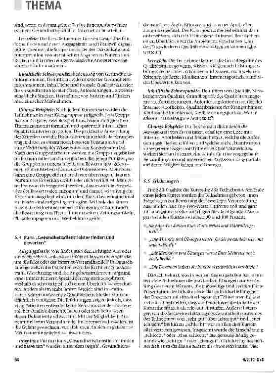 Vorschauseite 6: Kompetent als Patient- Auf dem Weg zum mündigenPatienten