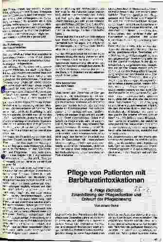 Vorschauseite 1: Pflege von Patienten mit Barbituratinoxikationen 4. Folge (Schluß): Einschätzung der Pflegesituation