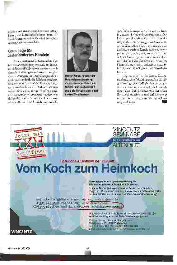 Vorschauseite 4: Maßgeschneiderte Leistung zum günstigen Preis Effiziente Reinigungsarbeiten brauchen kompetente Vorgaben