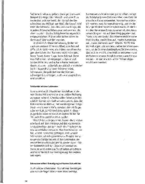 Vorschauseite 2: Macht Schmerzen ertragen überhaupt Sinn? Schmerzen aus theologischer Sicht beurteilt