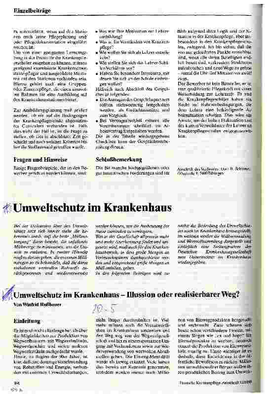 Vorschauseite 3: Das Vorstellungsgespräch Eine Information für die Bewerbung von Lehrer/innen an Pflegeschulen