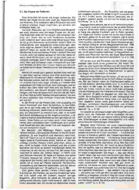 Vorschauseite 5: Ängste und Furcht im Krankenhaus