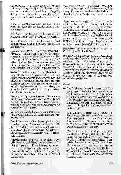 Vorschauseite 2: New York 1990 - 14. Kongreß des katholischen Weltbundes für Krankenpflege