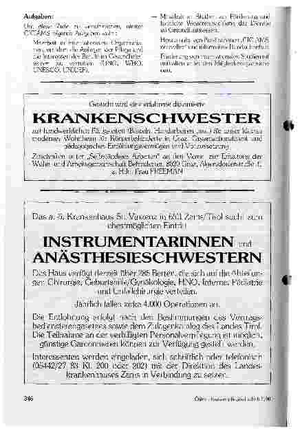 Vorschauseite 3: New York 1990 - 14. Kongreß des katholischen Weltbundes für Krankenpflege