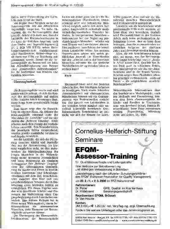 Vorschauseite 2: Hilfe für Kinder und Familien Betreuungshilfe für Kinder und Familien in Notsituationen