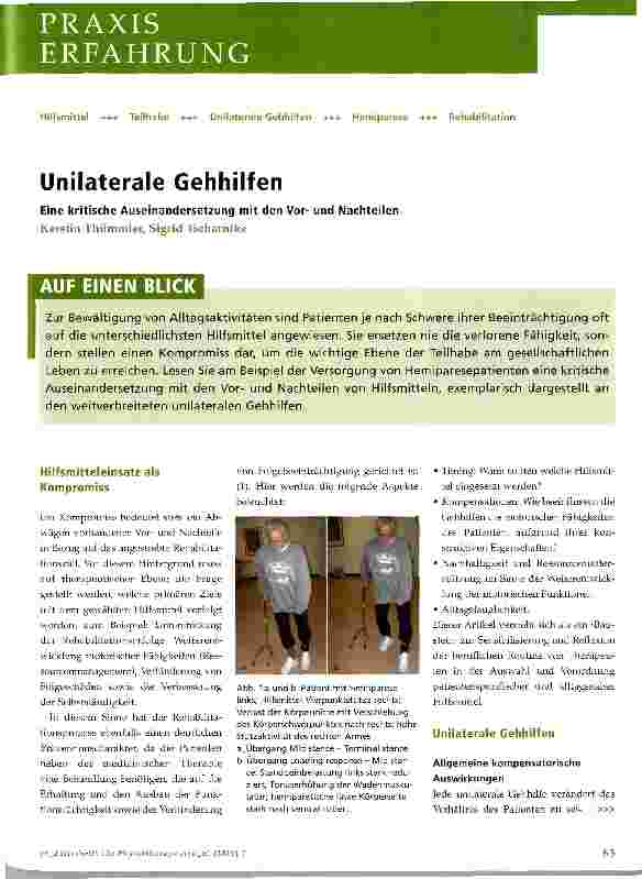 Vorschauseite 1: Unilaterale Gehhilfen