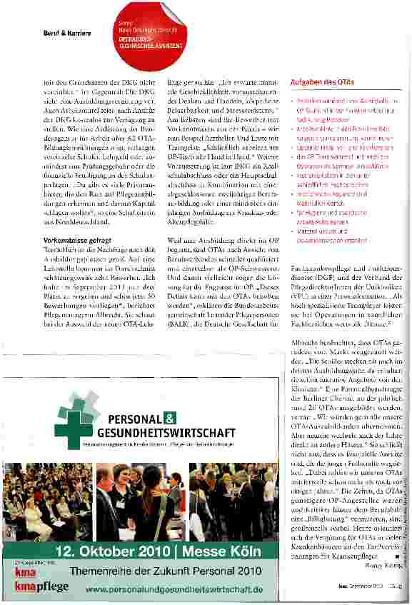 Vorschauseite 2: Begehrte OP-Spezialisten