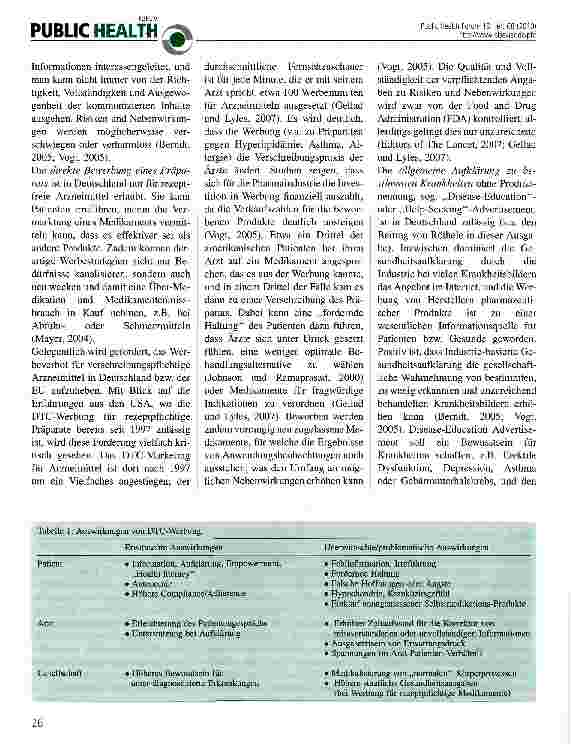 Vorschauseite 2: Direct-to-Consumer (DTC)-Marketing der Pharmaindustrie: Risiken und ethische Probleme
