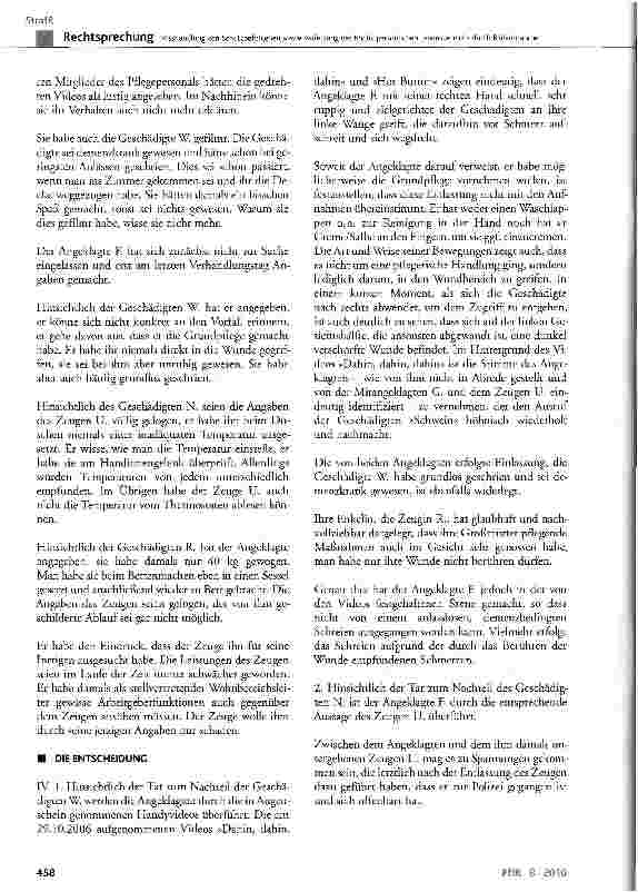 Vorschauseite 3: Misshandlung von Schutzbefohlenen sowie Verletzung des höchstpersönlichen Lebensbereichs durch Bildaufnahme
