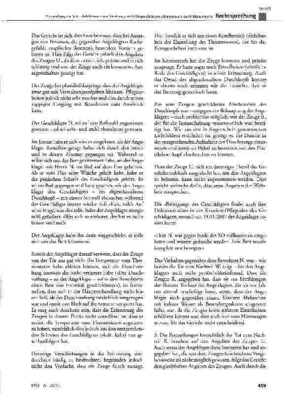 Vorschauseite 4: Misshandlung von Schutzbefohlenen sowie Verletzung des höchstpersönlichen Lebensbereichs durch Bildaufnahme