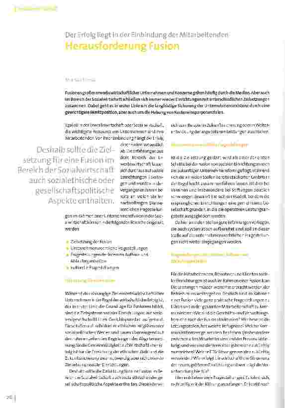 Vorschauseite 1: Der Erfolg liegt in der Einbindung der Mitarbeitenden